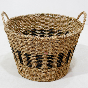 Paniers de rangement en jonc de mer faits à la main avec poignées, écologiques, tissés, organisateur multifonctionnel, Vietnam Artex Dong Thap pour la maison et le bureau - Product Image 4