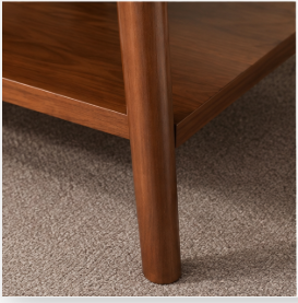 Table basse en bois de style Mid-Century Modern avec étagère de rangement, durable, facile à assembler, meuble de salon pour chambre, bureau, décoration intérieure - Product Image 5