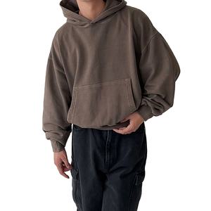 เสื้อครอปแขนยาวของผู้ชาย2026เสื้อครอปโอเวอร์ไซส์แบบผูกเชือกไหล่ตก3D สั่งรุ่น450GSM - Product Image 1