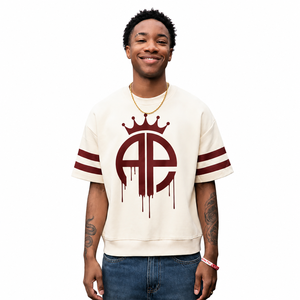 Camiseta Personalizada de Manga Corta para Hermandades y Fraternidades, Estilo Urbano, con Logotipo Griego Estampado en la Parte Delantera, 100% Algodón - Product Image 1
