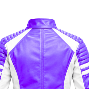 Chaqueta de Cuero para Hombre de Alta Calidad, Estilo Motero, con Paneles Acolchados en los Hombros, Bolsillos con Cremallera Funcionales y Cuello Alto Elegante, Personalizable - Product Image 4