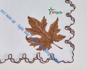 Servilletas de Cóctel Bordadas de Algodón/Lino de Alta Calidad de Vietnam, Diseño Personalizado, para Fiestas y Bodas, Bordado a Mano - Product Image 2