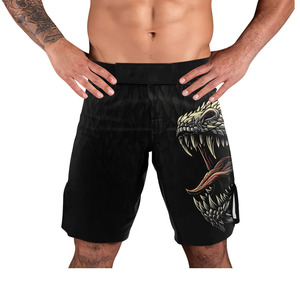 MMA <b>Shorts</b> for Martial Arts Grappling Training Breathable Quick Dry Fabric Custom Front Logo <b>Polyester</b> Material for Gym Athletic - Product Image 1