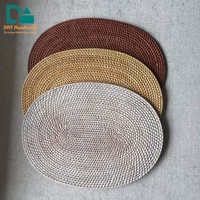 Support de sets de table en rotin au design vietnamien traditionnel, moderne et durable, pour la maison, le salon, la chambre et l'extérieur