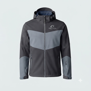 Chaqueta Casual de Lona para Hombre Ostriya International, Estilo Informal, Ajuste Cómodo, Logotipo Personalizado, Cuello Alto, Ropa de Invierno - Product Image 4