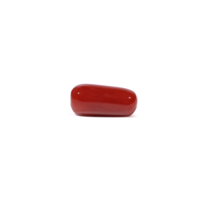 Natural Red Coral Oval Cabochon 5.18 Carat Certified Loose Gemstone - Product Image 3