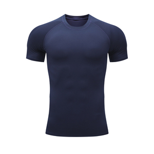 T-shirt de compression pour homme à faible MOQ, logo personnalisé, haute qualité, meilleur prix, entraînement sportif, fitness, séchage rapide, vêtements athlétiques extensibles - Product Image 2