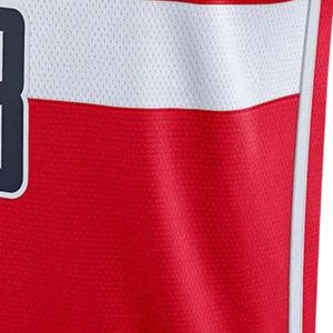 Maillot de basket-ball rouge et blanc pour hommes, sans manches, léger, respirant, uniforme de compétition sportive - Product Image 5