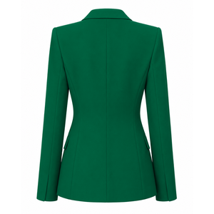 Blazer pour femme Iota Phi Lambda à simple boutonnage, brodé, à revers crantés, veste de costume ajustée pour le bureau et les affaires, tenue de travail formelle - Product Image 4