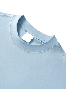 T-shirt unisexe 100 % coton, coupe oversize, uni, épais, streetwear, vente en gros, personnalisable, imprimé sur mesure - Product Image 4