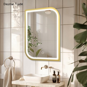 Miroir de salle de bain moderne à LED rétroéclairé Daystar Trade avec capteur tactile, miroir décoratif mural - Product Image 1