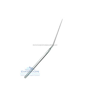 Crested — crochets pour oreilles pendantes, chirurgicales en acier inoxydable, de haute qualité, 15.5cm 0.3mm à 90 degrés - Product Image 3