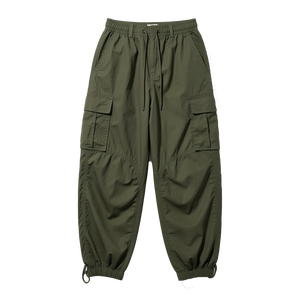 Women's Winter Parachute Cargo Pants High Waist Loose Fit Streetwear Multi Pocket Lightweight Anti-Wrinkle Casual Trousers - Product Image 1