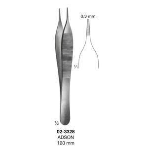 Adson Forceps 120mm | Premium Stainless Steel Class I <b>Surgical</b> <b>Instrument</b> - Product Image 3