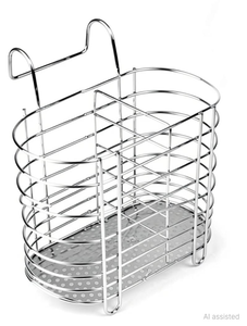 Support de rangement pour couverts de cuisine en acier inoxydable, porte-couteaux, fourchettes et cuillères, support de rangement pour couverts de table, pour la cuisine et la table à manger - Product Image 6