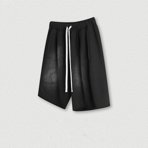 Men's Solid Color 100% <b>Polyester</b> <b>Shorts</b> Elastic Waist Casual Breathable Quick Dry Mid Rise with Pockets Customized Colors Gym - Product Image 2