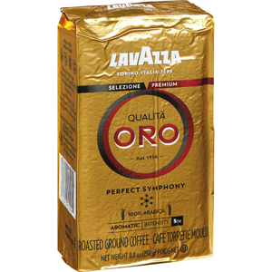 Lavazza Qualità Oro 250g Café Molido Tostado, Granos Arábica Premium, Estilo Italiano Espresso, Aroma Rico, Empaque Fresco para Preparación Diaria - Product Image 4