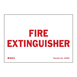 Etiqueta Reflectante BradyLite para Extintor de Incendios, Roja sobre Blanca, 3.5 x 5 Pulgadas, Marcado de Seguridad Autoadhesivo y Duradero - Product Image 2