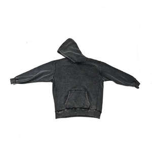 Vente en gros de sweats à capuche de haute qualité en coton 100% délavé à l'acide, effet délavé soleil, personnalisables, avec impression de strass, en tissu polaire - Product Image 5