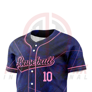 Custom Sublimation Printed Team Wear Baseball Jersey New Arrival Sublimated Baseball Jersey Sports Shirts - Product Image 4