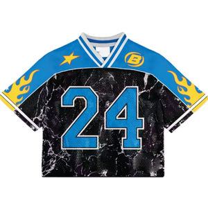 เสื้อฟุตบอลอเมริกันแบบยูนิเซ็กซ์สำหรับผู้ใหญ่ ระบายอากาศได้ดี แห้งเร็ว ชุดยูนิฟอร์มขาสั้น พร้อมตัวเลือกสกรีนชื่อผู้เล่น หมายเลข และโลโก้ตามสั่ง - Product Image 1