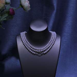 Collier de perles d'eau douce de Zhuji 2025, petites perles de riz, presque parfaitement rondes, 4 mm, avec de minuscules défauts, S925 - Product Image 2