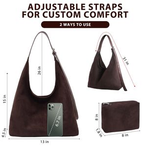 Bolso Tote de Hombro de Cuero Genuino Impermeable, con Bolsa Interior, Gran Capacidad, para Mujer, Nueva Tendencia 2026 - Product Image 5