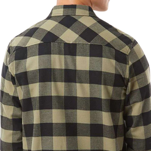 <b>Men's</b> Plaid Flannel <b>Shirt</b> Long Sleeve Button Front Casual Soft 100% Cotton Satin <b>Lumberjack</b> Style Warm Anti-Wrinkle Quick Dry - Product Image 3