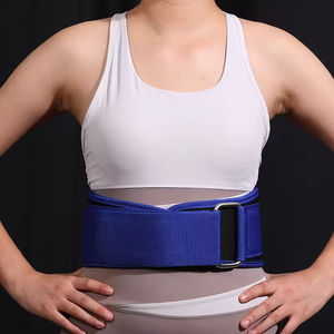 Ceinture de soutien lombaire réglable avec fermeture à boucle pour l'entraînement musculaire et la musculation, unisexe, rouge, bleu, noir - Product Image 3