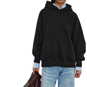 Sudadera con Capucha Extra Grande para Mujer, con Logotipo Personalizado, 100% Algodón, Sudadera de Moda, Venta al Por Mayor OEM ODM - Product Image 2