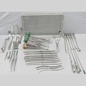 Ensemble d'instruments chirurgicaux généraux de base Aesculap, 59 pièces, avec panier - Product Image 1