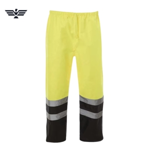 Hi Vis Reflective Rain <b>Pants</b> for Men <b>Waterproof</b> Safety <b>Work</b> Trousers High Visibility Industrial Rainwear Bottoms - Product Image 4