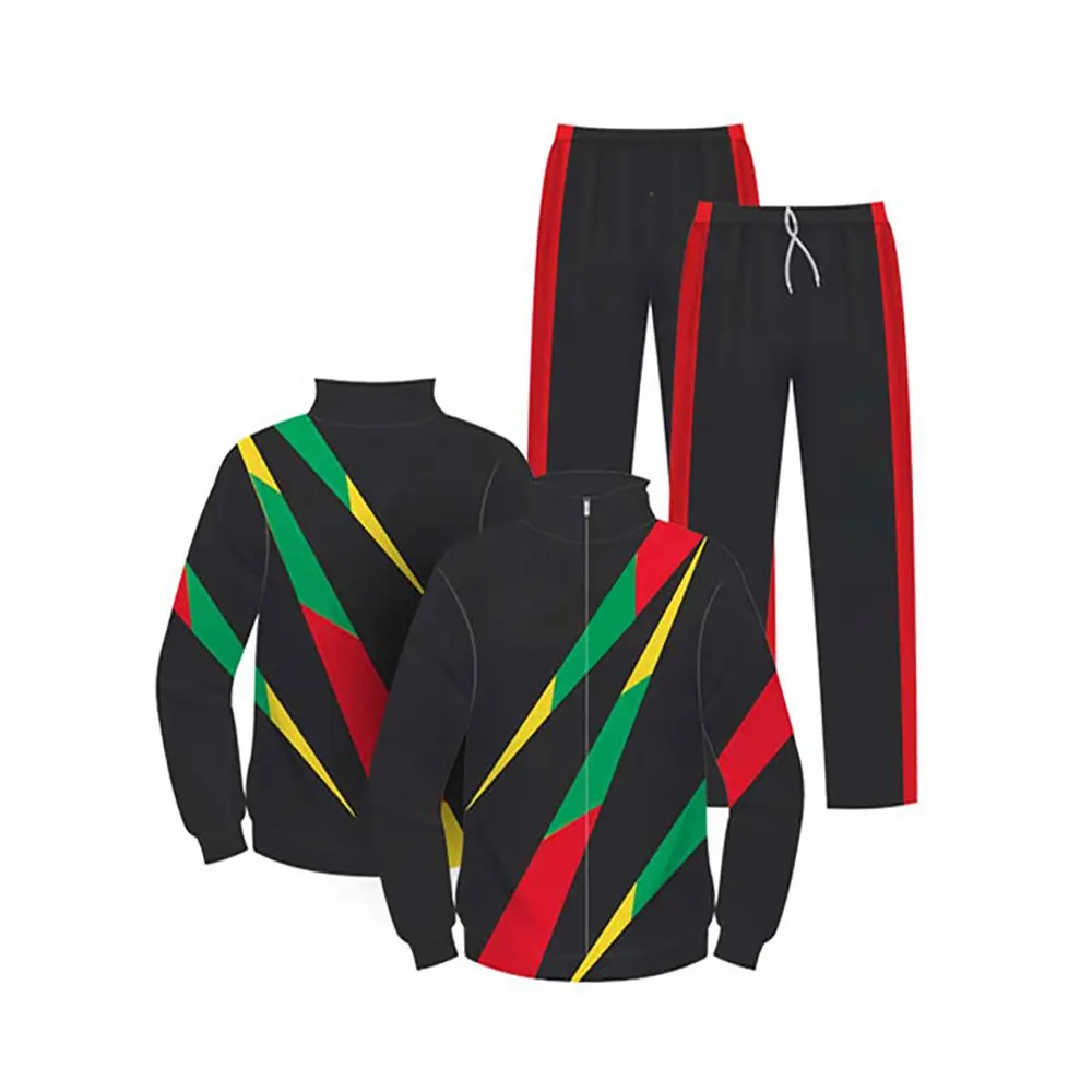 US size European Size 2020 OEM Service black sport suit man wear suit Running Training Polyester track suit for men sport