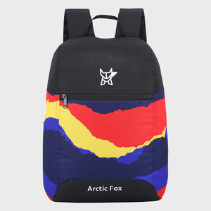 Sac à dos scolaire Arctic Fox Tuition en papier coloré, imperméable, respirant, durable, en polyester, avec fermeture éclair, motif géométrique tendance - Product Image 1