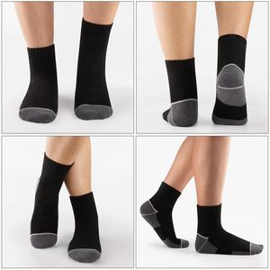 Chaussettes en coton pour hommes, vente en gros, qualité supérieure, confortables, respirantes, logo personnalisé imprimé, tissu doux, antidérapantes, OEM - Product Image 3