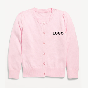 เสื้อสเวตเตอร์เด็กสีเทาปักโลโก้แบบสวมหัวสำหรับชุดนักเรียน - Product Image 3