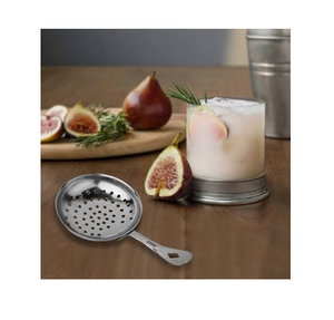 Cuchara Coladora de Acero Inoxidable de 2 Piezas, Hecha a Medida, Ecológica, Plateada y Pulida a Espejo, para Jugo, Vino y Whisky - Product Image 3