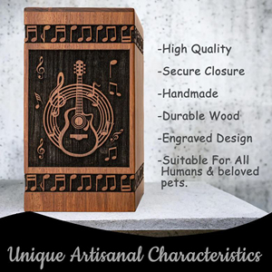 Custom Logo Wooden Urn Wholesale Supplier Wooden Cremation Urn with Photo Frame by AYAANS - Product Image 3