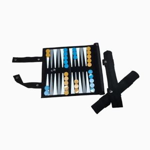 New Design Customized Luxury PU Leather <b>Backgammon</b> Roll Up Checkers Set Travel <b>Backgammon</b> Roll Chess Game - Product Image 2