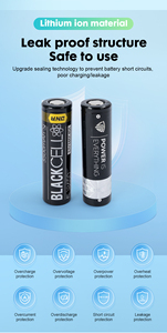 INR 18650 Blackcell 3500mAh <b>3.7V</b> Li-ion <b>Battery</b> for Power Tools - Product Image 6
