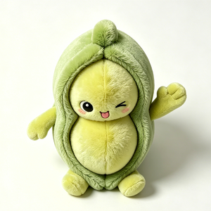 Cute Peas In A Pod Plush <b>Toy</b> Set <b>Soft</b> <b>Stuffed</b> Animals For Kids Unisex Easter Gift 11CM-30CM Stress Relief Pillow - Product Image 5