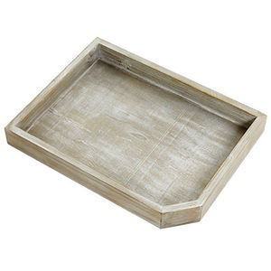 Bandeja Rectangular Moderna de Madera de Mango Maciza con Asas Metálicas, Acabado Pulido Marrón Vintage, Decoración para el Hogar, para Uso en Restaurantes - Product Image 2