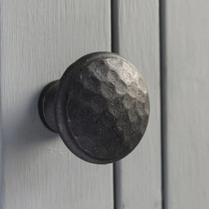 Forged Black Beeswax Beaten Cabinet Knobs for Cabinets & Drawers Metal Knobs - Product Image 1