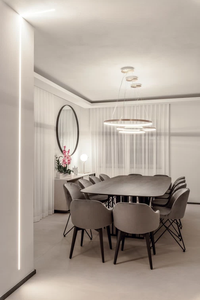 หินอิตาลีเผาผนึกขนาด 1620x3240 มม. รุ่นโมเดิร์นหรูหรา หนา 12 มม. สีเบจคาลเซ่บิอันโก โทนสีอ่อนธรรมชาติ สไตล์มินิมอล สำหรับเคาน์เตอร์แบบสั่งทำ - Product Image 2