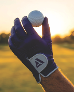 Guante de Golf para Mano Izquierda ADIHA IMPEX AI-269, Color Morado, Antideslizante, Diseño con Logotipo Personalizado, Cuero Cabretta, para Hombre y Niños - Product Image 4
