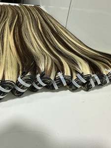 Los paquetes de cabello humano recto a granel más vendidos, cutícula de color piano alineada, precio al por mayor, largo, 10-32 pulgadas - Product Image 2