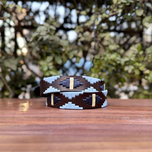 Cinturón de Polo de Cuero de Búfalo con Hilo Encerado, Hebilla de Aleación de Zinc, Acabado a Mano, Calidad Premium, Duradero, 35MM, Bordado Personalizado - Product Image 2