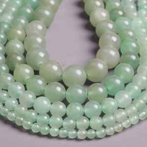 ลูกปัดหินอะเวนเจอรีนสีเขียวธรรมชาติ เกรดพรีเมียม สำหรับทำเครื่องประดับ สร้อยข้อมือ สร้อยคอ DIY อุปกรณ์เสริมเสน่ห์ - Product Image 3