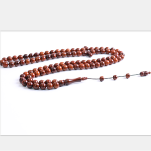 Produit original, bijoux musulmans, Kuka, 99 perles, Islam, teint en brun, tasbih, chapelet de prière - Product Image 5