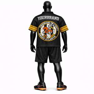 เสื้อฟุตบอลอเมริกันแบบสั่งทำขายดีที่สุด ระบายอากาศได้ดี แห้งเร็ว พิมพ์ลายแบบซับลิเมชั่นตามสั่ง - Product Image 3